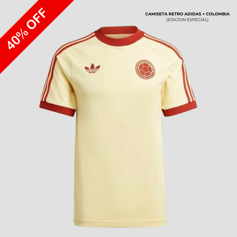 CAMISETA SELECCIÓN COLOMBIA VERSION RETRO 3A