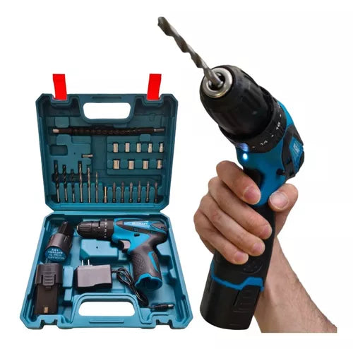 TALADRO INALAMBRICO EKOTOOLS 18V PERCUTOR 2 EN 1 (+ 1x BATERÍA DE REGALO)